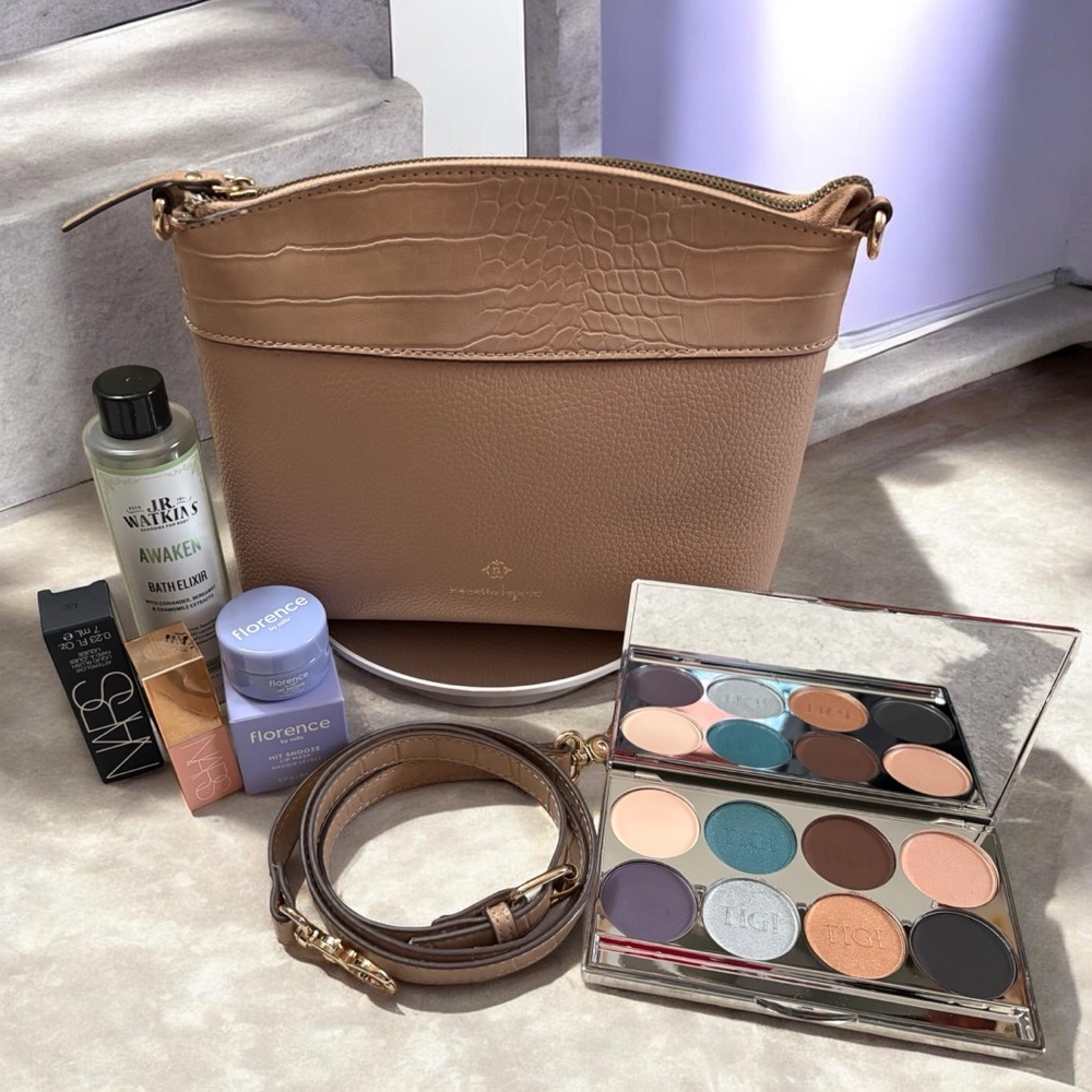 Nanette Lepore Crossbody Makeup Bundle